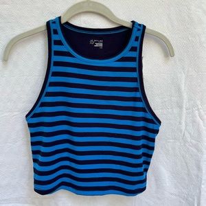 Aerie tank top with navy and blue stripes